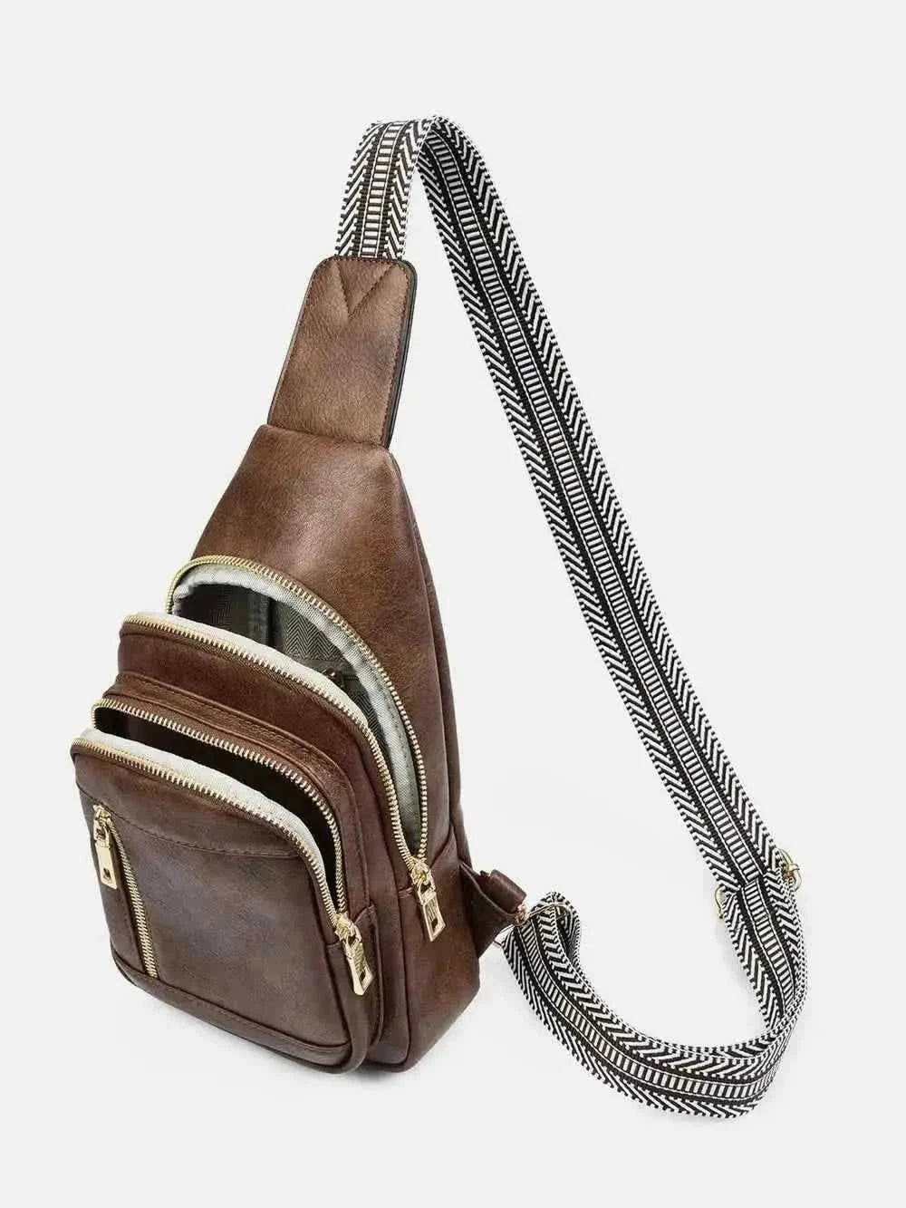 Adjustable Leather : Crossbody Bag With Straps