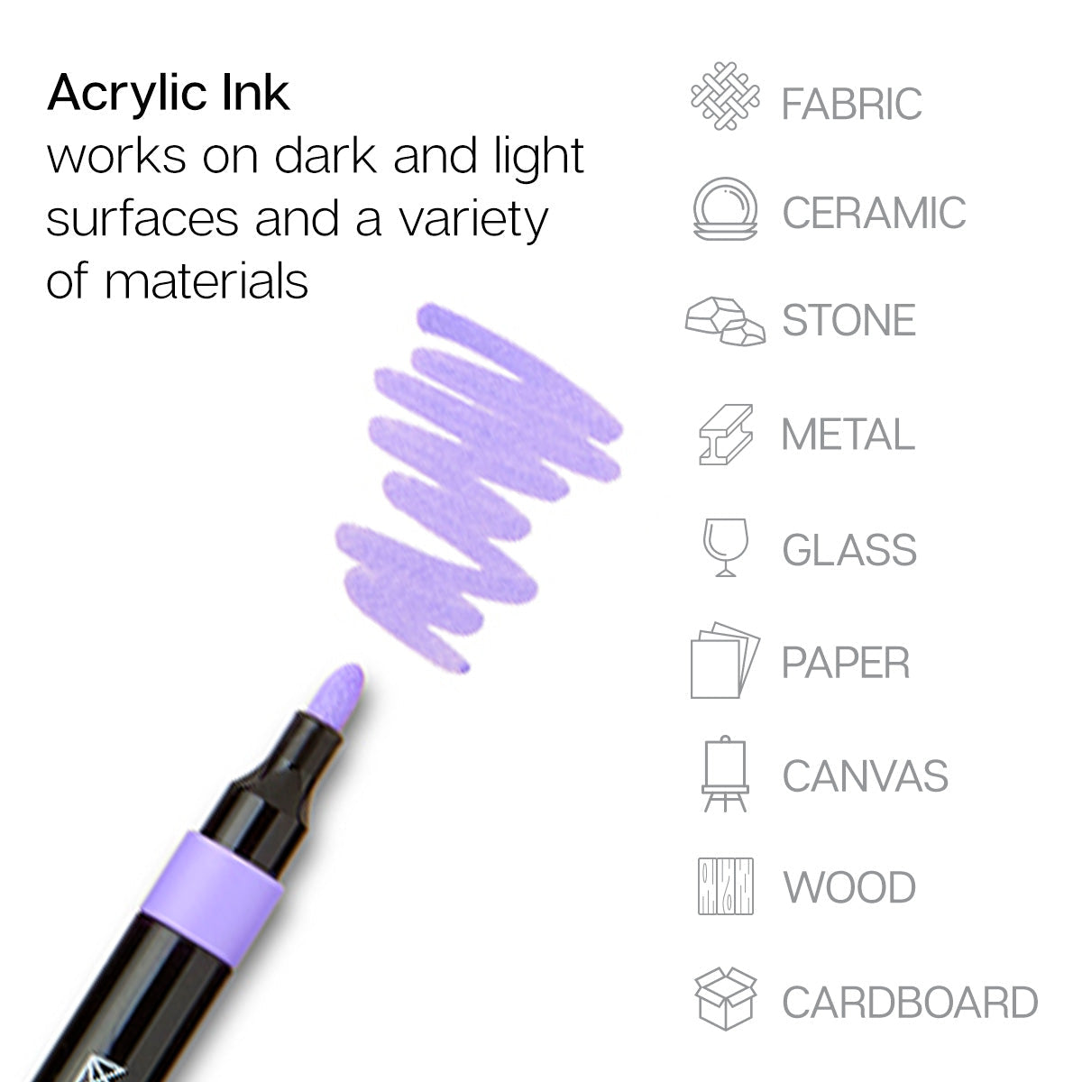 Acrylic Paint Markers Variety Set – 48 Colors, 2mm Bullet Tip, Water-Based, Multi-Surface